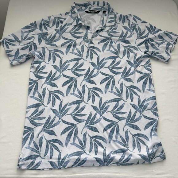 Travis Mathew Other - TravisMathew Polo Shirt Mens Large Leaf Print Golf Casual Short Sleeve